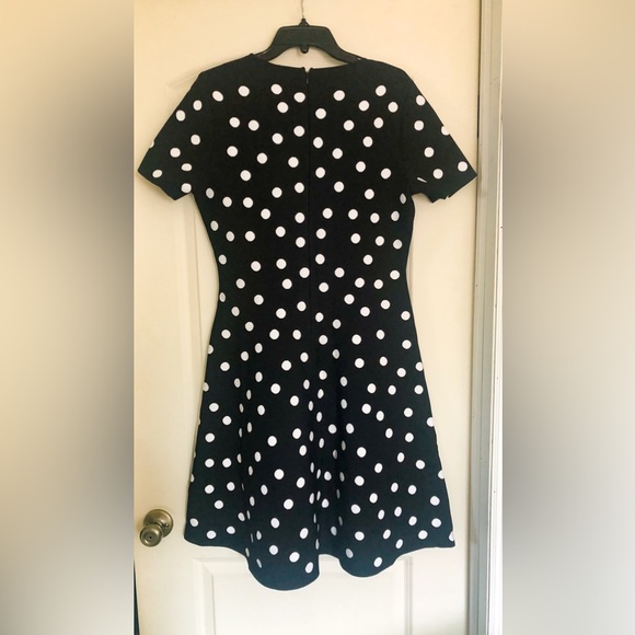 Carolina Herrera Polka Dot Fit-&-Flare Dress - Picture 12 of 16